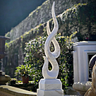 imagem do produto Escultura Chama Esculpida Branco 150cm - EMP740