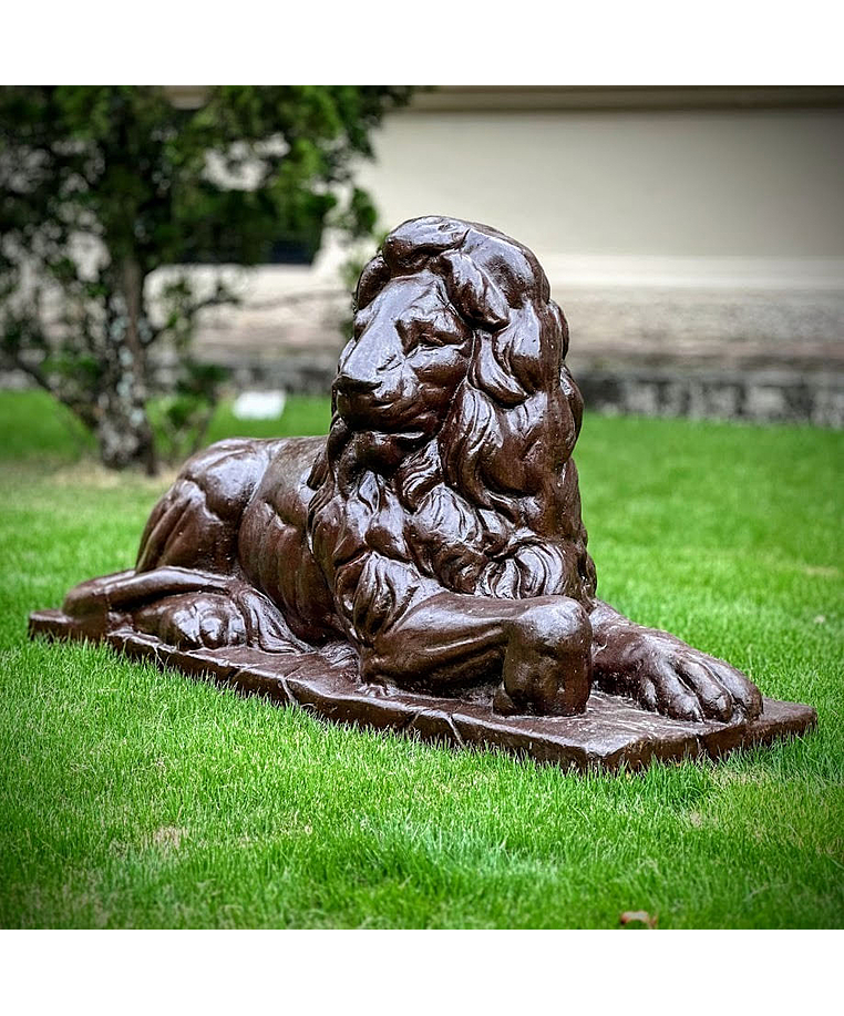 imagem do produto Escultura Clássica Leão de Ferro Fundido 73cm VRF029D
