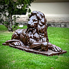 imagem do produto Escultura Clássica Leão de Ferro Fundido 73cm VRF029D
