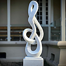 imagem do produto Escultura Contorno da Realeza Mármore Branco 120cm - EMP734 Inspiração Nobre e Elegante