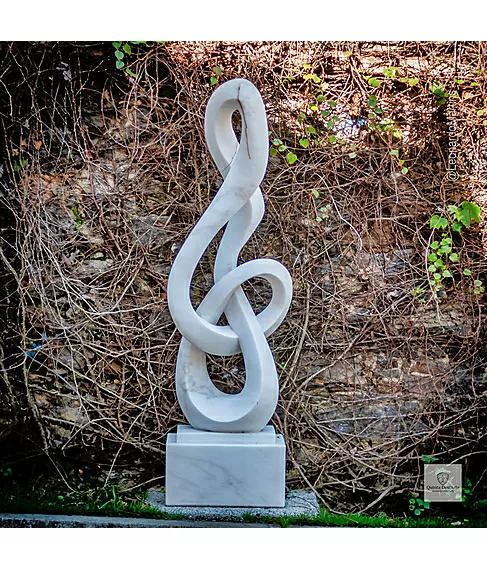 imagem de Escultura Contorno da Realeza M�rmore Branco 120cm - EMP734