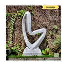imagem do produto Escultura Curva Eterna M�rmore Branco 100cm - EMP744