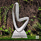 imagem do produto Escultura Curva Eterna M�rmore Branco 100cm - EMP744