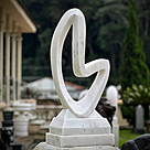 imagem do produto Escultura Curva Eterna M�rmore Branco 100cm - EMP744
