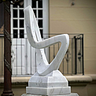 imagem do produto Escultura Curva Eterna M�rmore Branco 100cm - EMP744
