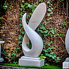 imagem do produto Escultura Curva Majestosa Mármore Branco 120cm - EMP729 Design Sofisticado