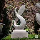 imagem do produto Escultura Curva Majestosa Mármore Branco 120cm - EMP729 Design Sofisticado