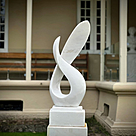 imagem do produto Escultura Curva Majestosa Mármore Branco 120cm - EMP729 Design Sofisticado