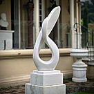 imagem do produto Escultura Curva Majestosa Mármore Branco 120cm - EMP729 Design Sofisticado