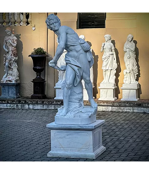 imagem de Escultura Davi de Bernini M�rmore Branco 230cm - EMP691