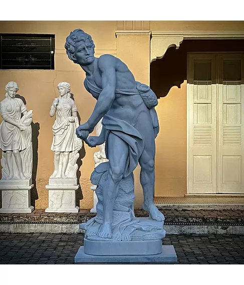imagem de Escultura Davi de Bernini M�rmore Branco 230cm - EMP691