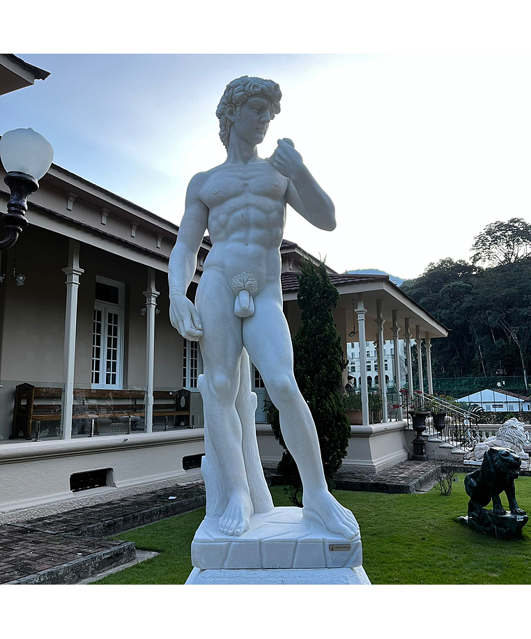 imagem do produto Escultura David em Mármore 180cm - EMP405 Obra Clássica