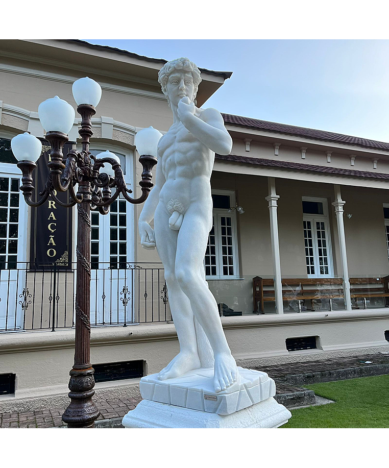 imagem do produto Escultura David em Mármore 180cm - EMP405 Obra Clássica