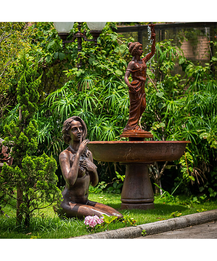 imagem do produto Escultura de Bronze a Voz do Silêncio 106cm - EBZ573 Elegância Artística