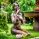 imagem do produto Escultura de Bronze a Voz do Silêncio 106cm - EBZ573 Elegância Artística