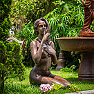imagem do produto Escultura de Bronze a Voz do Silêncio 106cm - EBZ573 Elegância Artística