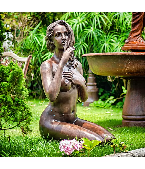imagem de Escultura de Bronze a Voz do Sil�ncio 106cm - EBZ573