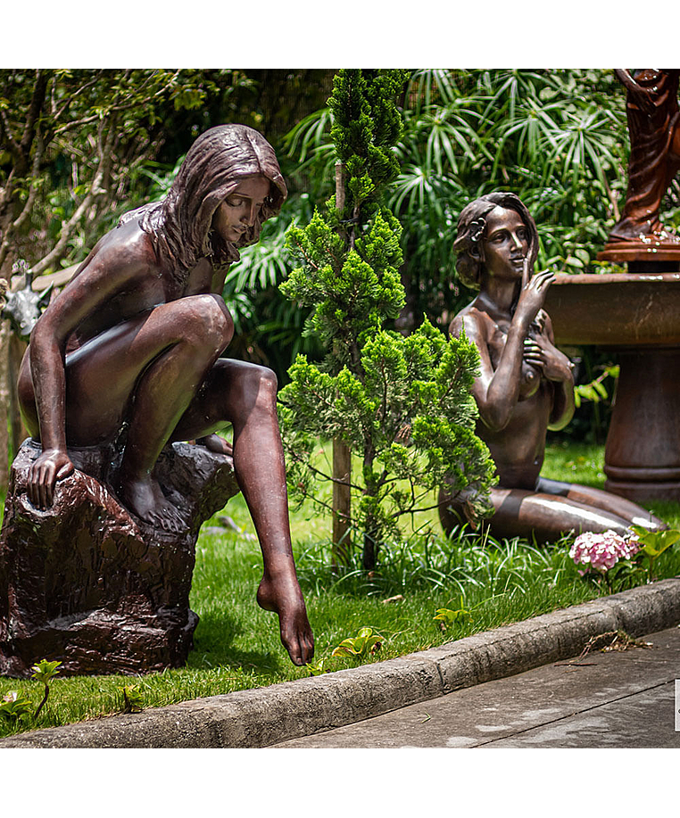 imagem do produto Escultura de Bronze a Voz do Sil�ncio 106cm - EBZ573