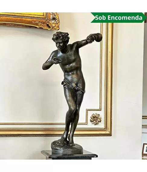 imagem de Escultura de Bronze Baco 100cm - EBZ556