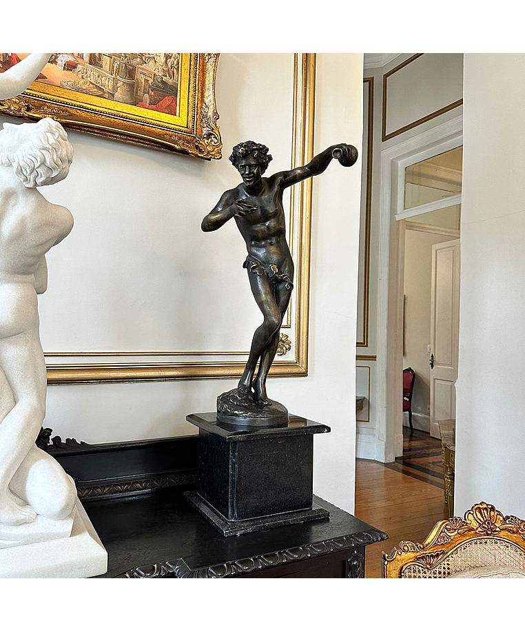 imagem do produto Escultura de Bronze Baco 100cm - EBZ556