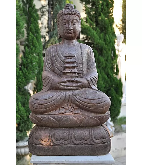 imagem de Escultura de Buda Templo 60cm - EF237