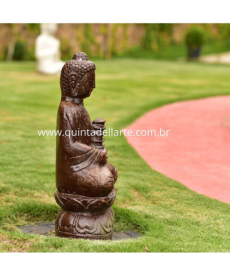 imagem do produto Escultura de Buda Templo 60cm - EF237