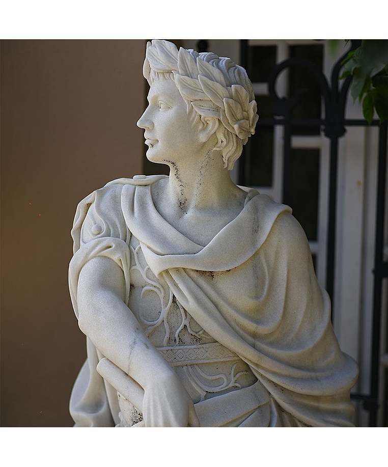 imagem do produto Escultura de J�lio Cesar M�rmore 180 + 50cm Base - EMP524