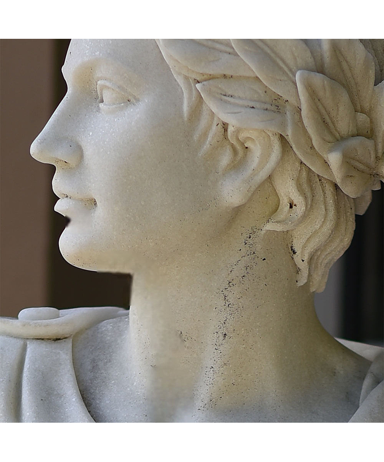 imagem do produto Escultura de J�lio Cesar M�rmore 180 + 50cm Base - EMP524