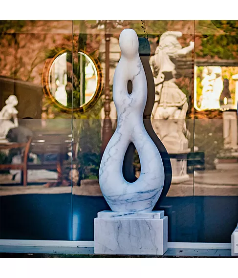 imagem de Escultura de Mármore Arco Nobre 170cm EMP721 Arte Escultórica de Luxo Quinta DellArte
