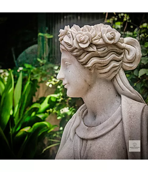 imagem de Escultura Demeter em Mármore 160cm - EMP482 Projetos de Paisagismo