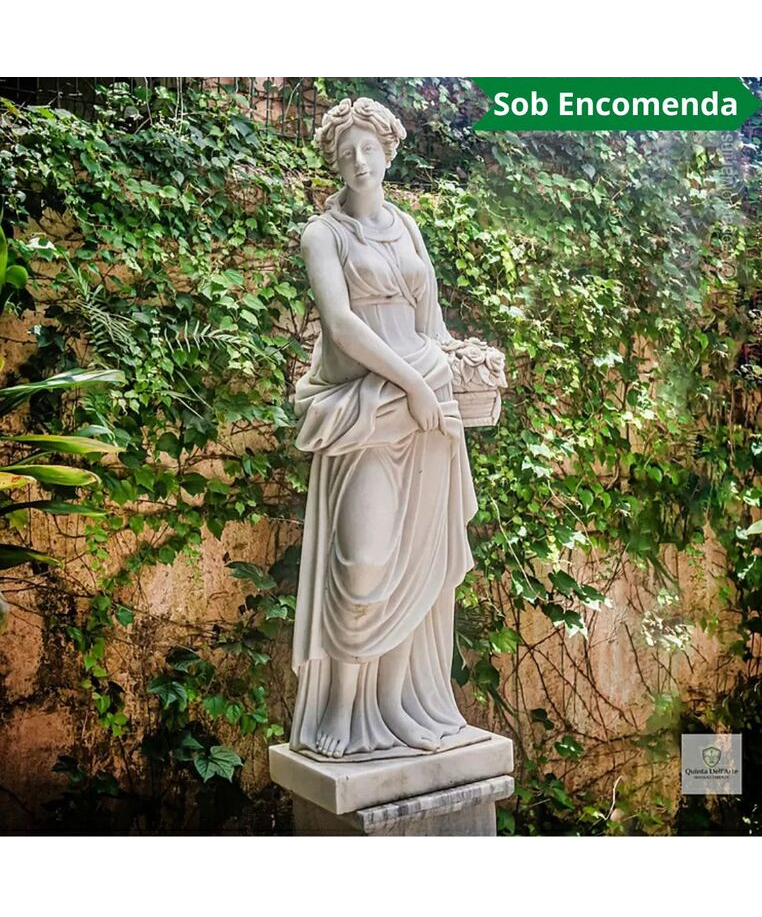 imagem do produto Escultura Demeter em Mármore 160cm - EMP482 Projetos de Paisagismo