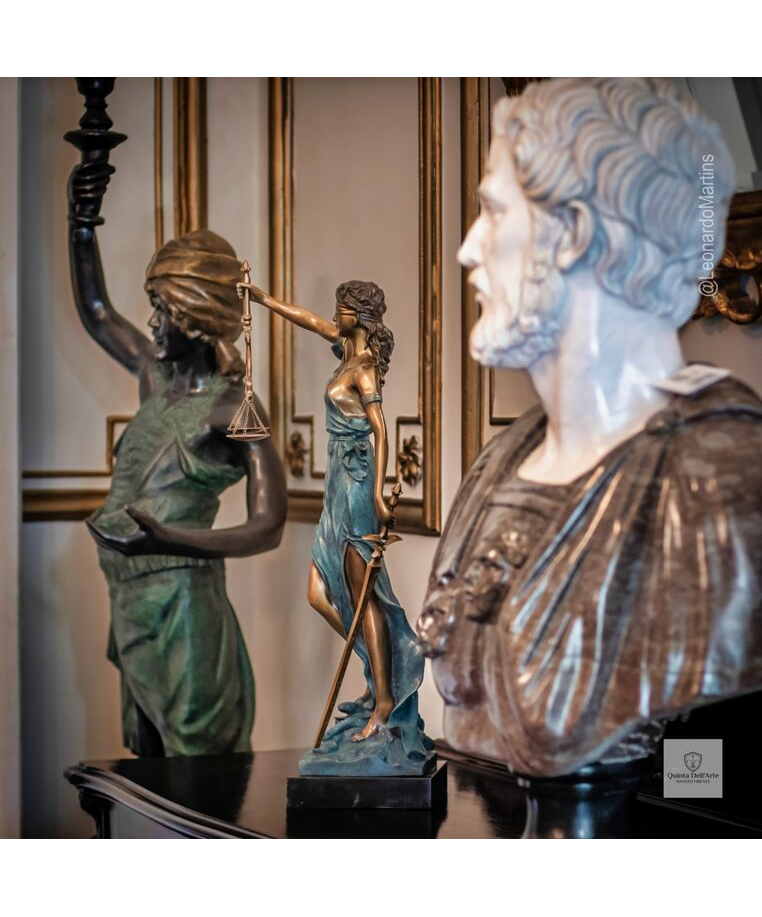 imagem do produto Escultura Deusa da Justiça em Bronze 72cm - EBZ759
