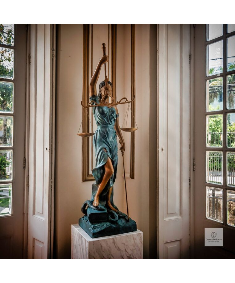 imagem do produto Escultura Deusa da Justi�a em Bronze 128cm - EBZ754
