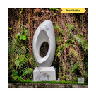 imagem do produto Escultura Elo Eterno Mármore Branco 100cm - EMP228 Elegância e Significado