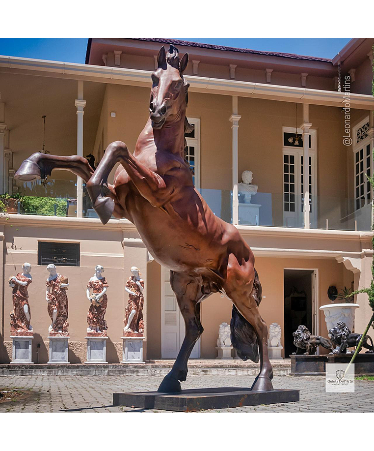 imagem do produto Escultura em Bronze Cavalo Bardigiano 300cm - VRBZ350