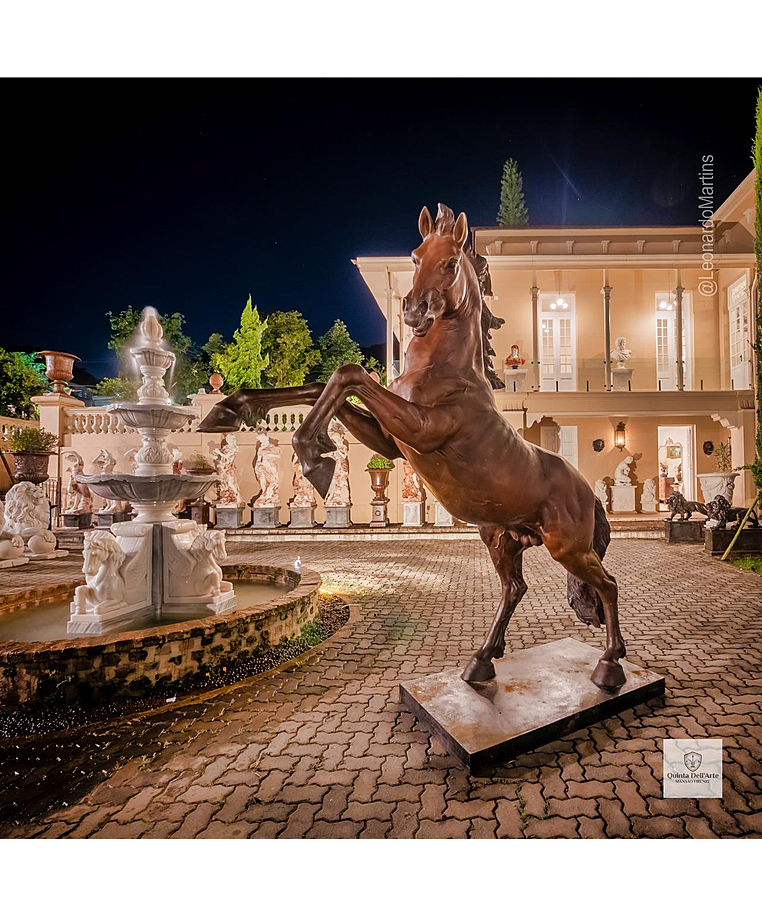 imagem do produto Escultura em Bronze Cavalo Bardigiano 300cm - VRBZ350