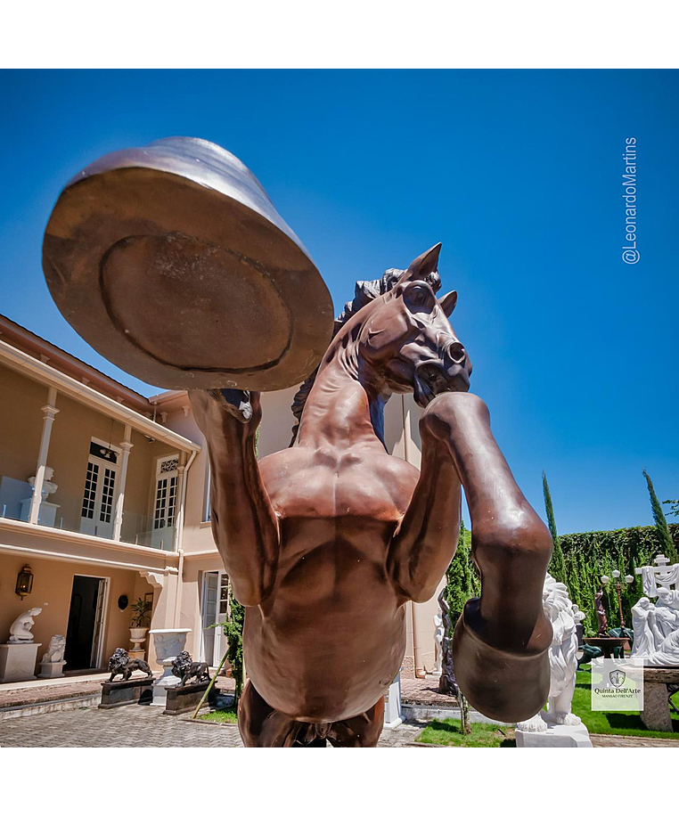imagem do produto Escultura em Bronze Cavalo Bardigiano 300cm - VRBZ350