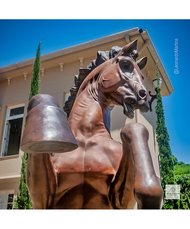 imagem do produto Escultura em Bronze Cavalo Bardigiano 300cm - VRBZ350