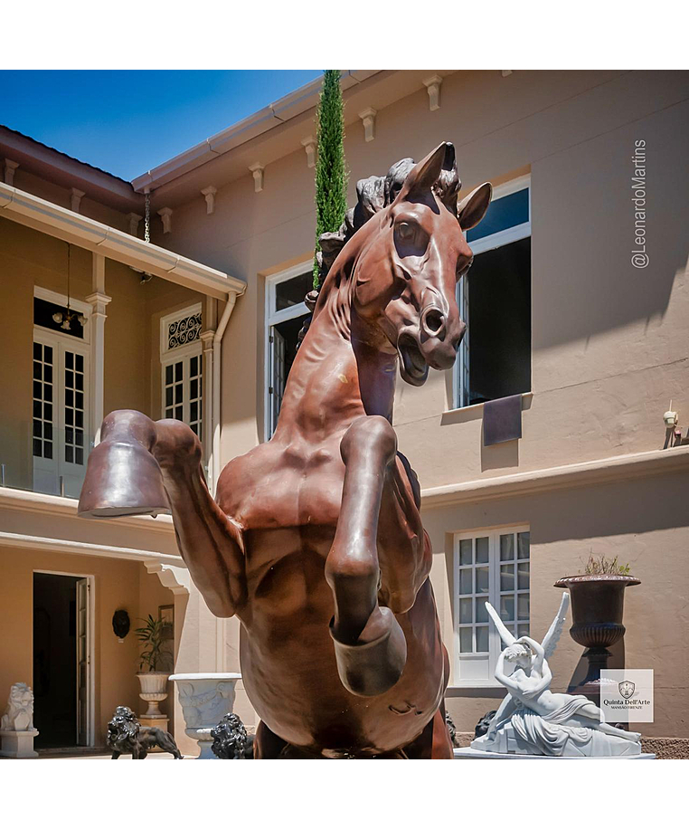 imagem do produto Escultura em Bronze Cavalo Bardigiano 300cm - VRBZ350