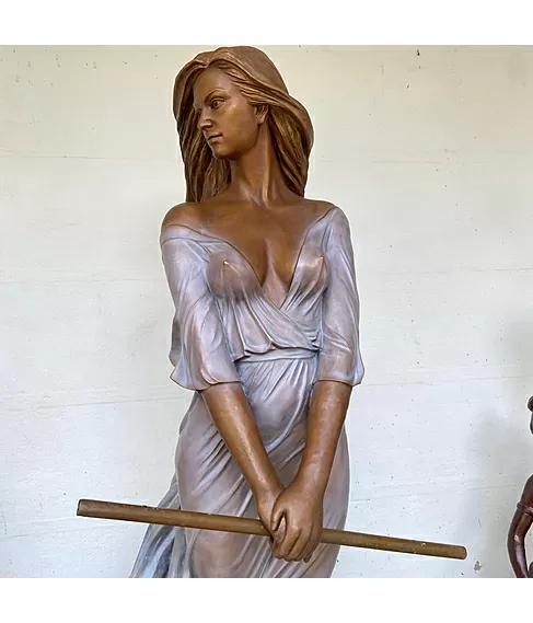 imagem de Escultura em Bronze Dama Flautista 190cm - EBZ571
