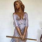 imagem do produto Escultura em Bronze Dama Flautista 190cm - EBZ571