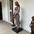 imagem do produto Escultura em Bronze Dama Flautista 190cm - EBZ571