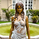 imagem do produto Escultura em Bronze Dona Con Velo 160cm - EBZ614