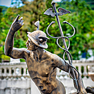 imagem do produto Escultura em Bronze Mercúrio 264cm - EBZ549 Obra Exclusiva