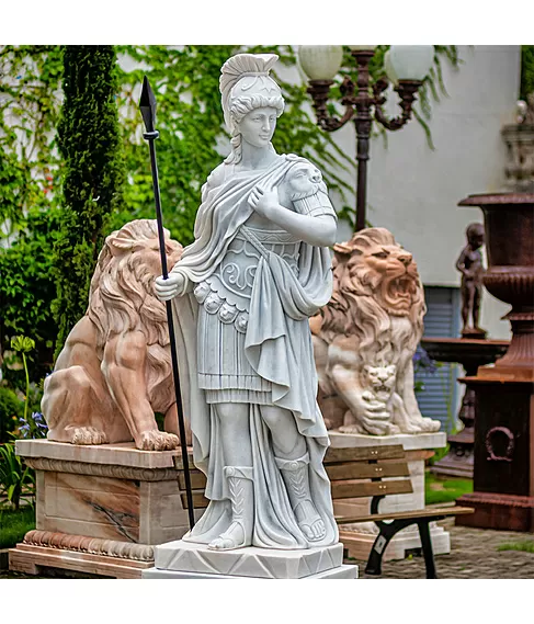 imagem de Escultura em M�rmore Minerva 230cm com Base - EMP562