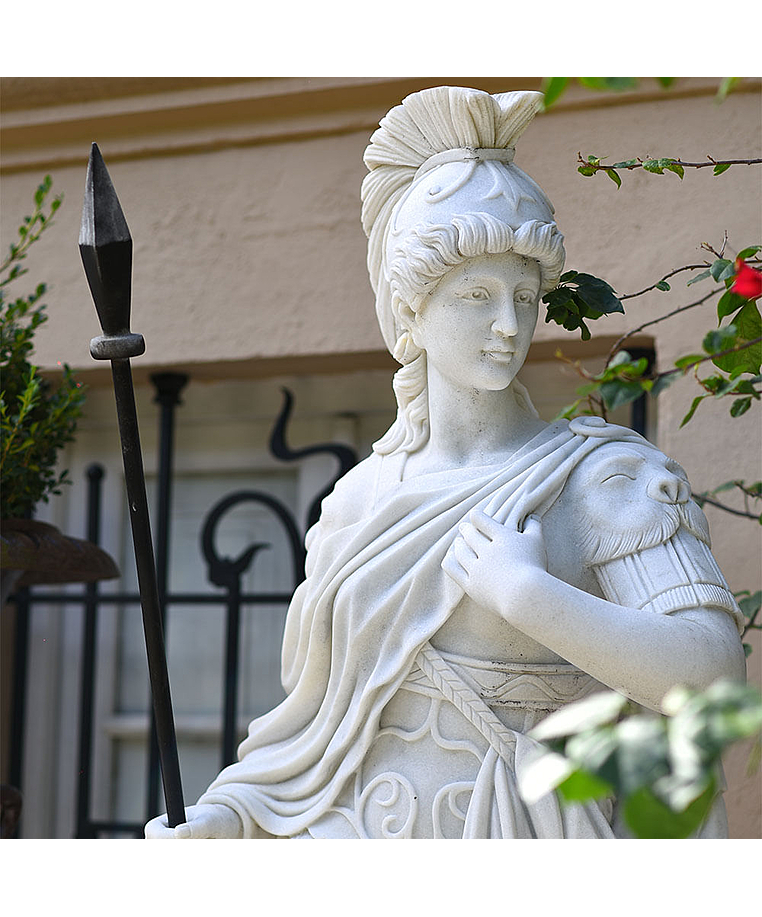 imagem do produto Escultura em M�rmore Minerva 230cm com Base - EMP562