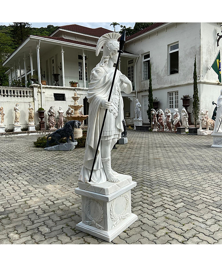 imagem do produto Escultura em M�rmore Minerva 230cm com Base - EMP562