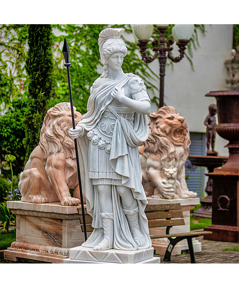 imagem do produto Escultura em M�rmore Minerva 230cm com Base - EMP562