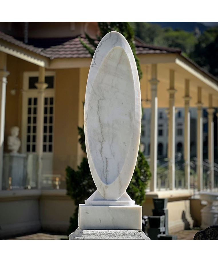 imagem do produto Escultura Essencia Refletida Mármore Branco 160cm - EMP722 Sofisticação e Arte