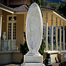 imagem do produto Escultura Essencia Refletida Mármore Branco 160cm - EMP722 Sofisticação e Arte